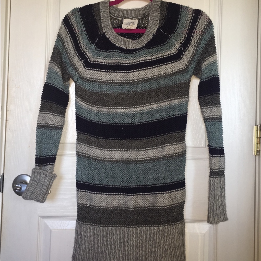 Multicolored Sweater Dress